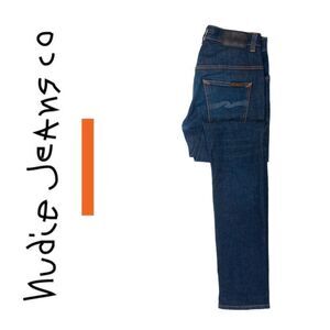 Nudie Jeans Thin Finn Dry Indigo Dips